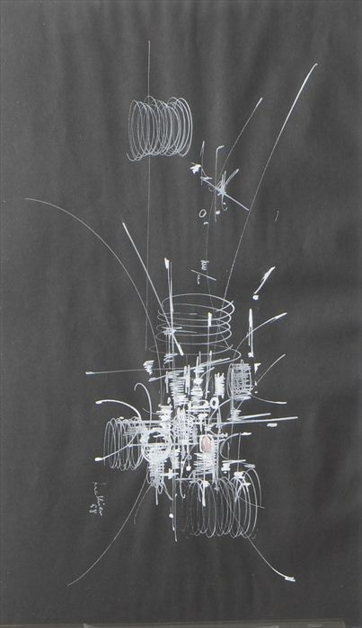 GEORGES MATHIEU (b. 1921): ABSTRACT