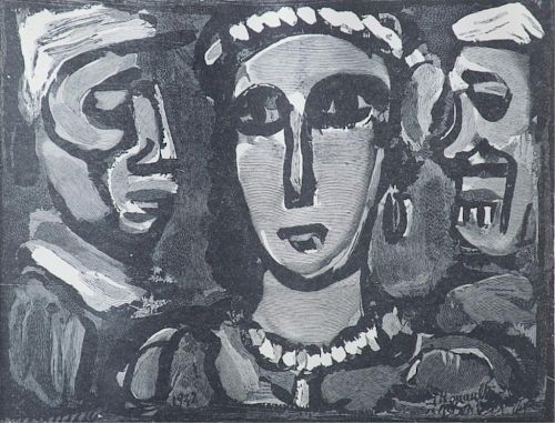 GEORGES ROUAULT "LES VISAGES"