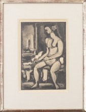 GEORGES ROUAULT "SEATED NUDE"