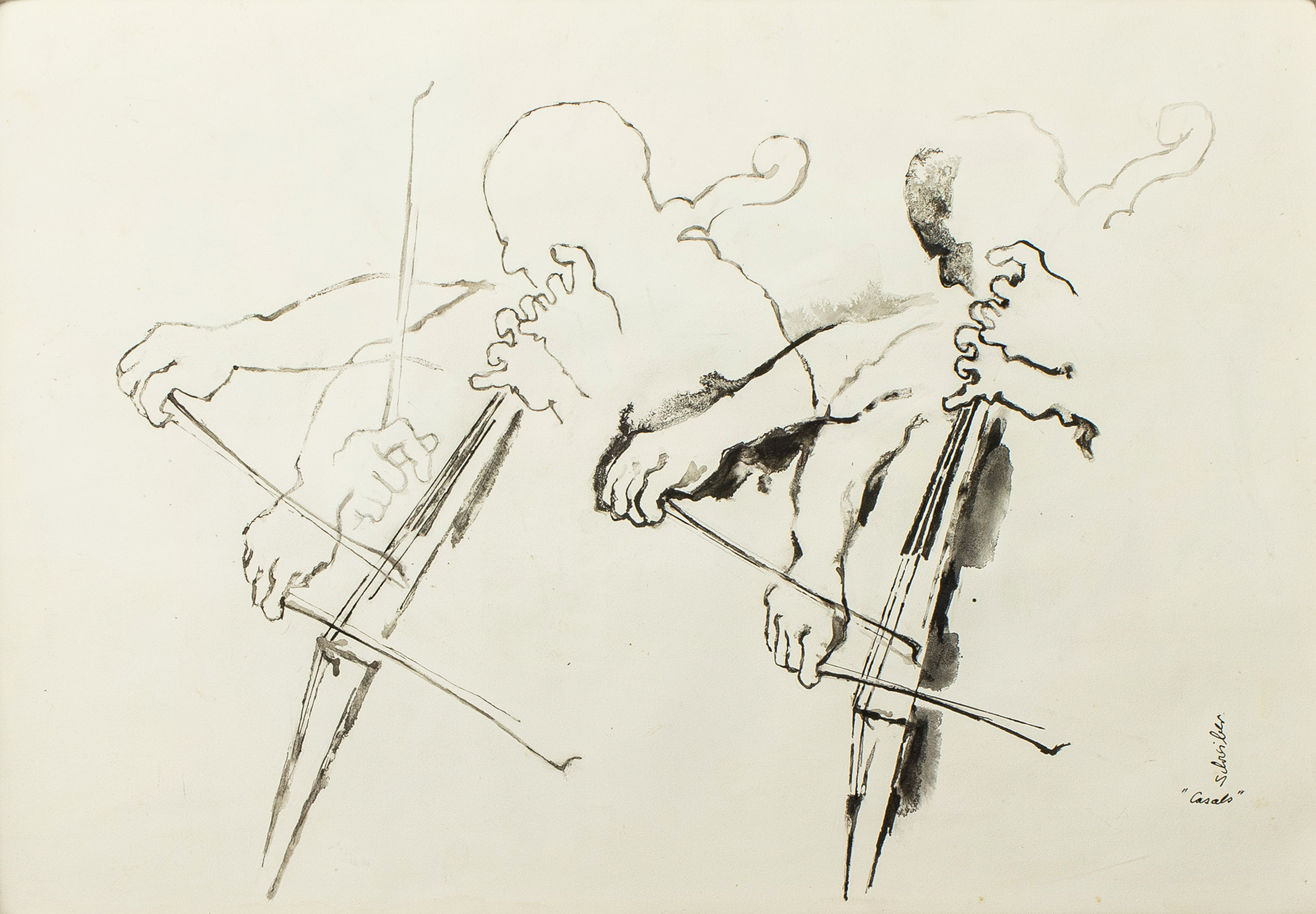 GEORGES SCHREIBER "CELLIST STUDY"