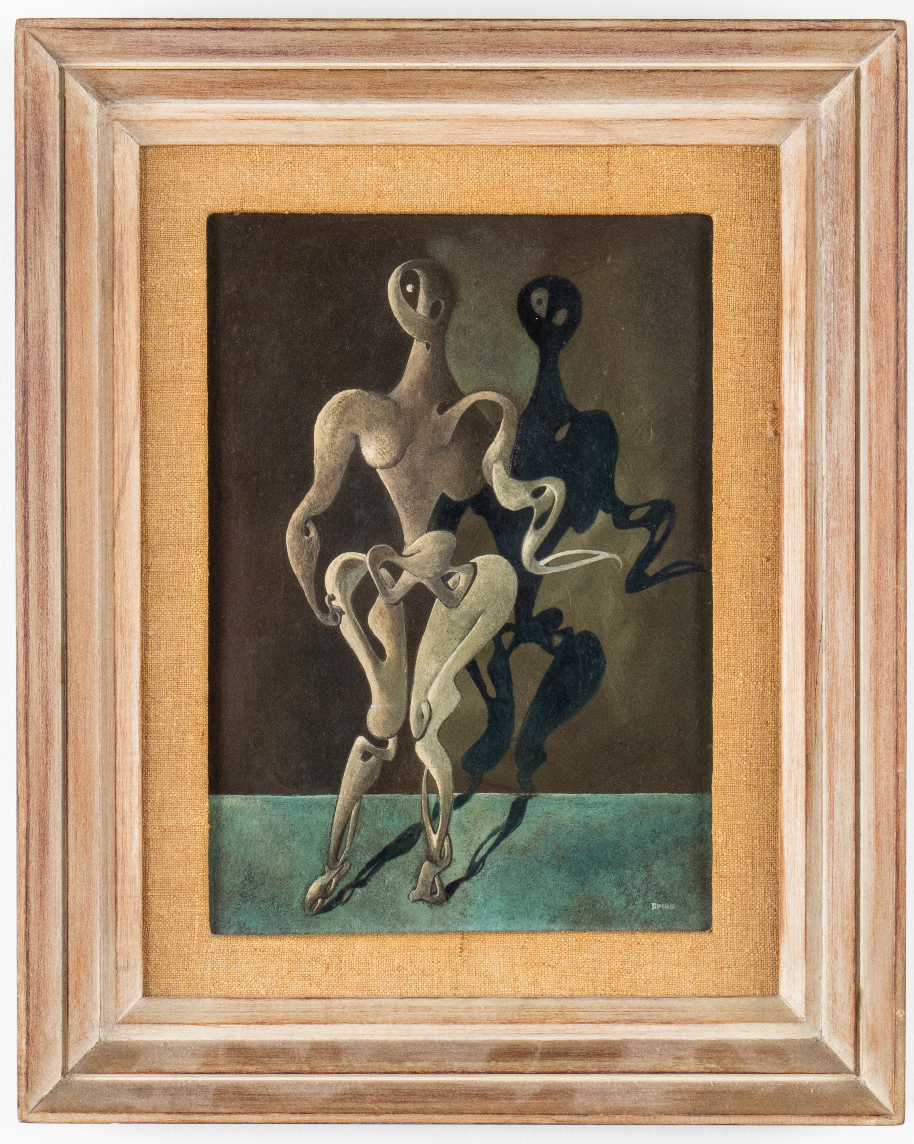 GEORGES SPIRO SURREALIST OIL ON