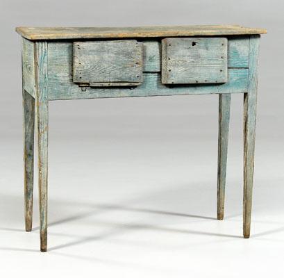 Georgia green-painted huntboard,