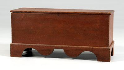 Georgia red-painted lift-top chest,