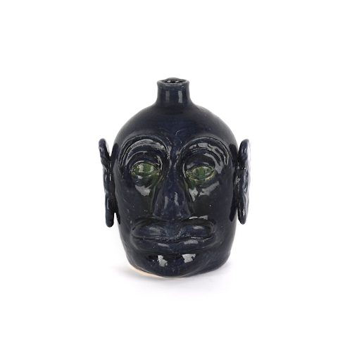 Georgia stoneware face jug by Edwin