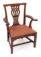 GEORGIAN ARMCHAIR LATE 18TH CE