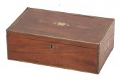 GEORGIAN BRASS-BANDED AND INLA