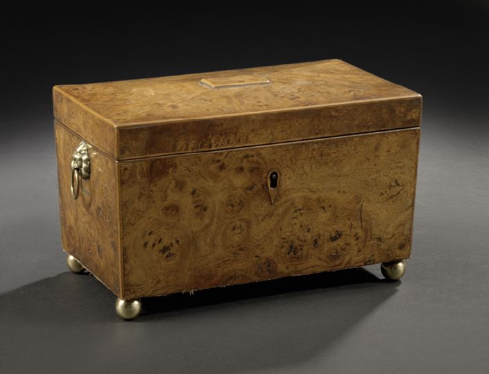 Georgian Brass-Mounted Burlwood