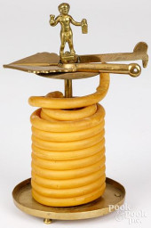 GEORGIAN BRASS WAX JACK, LATE