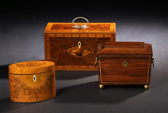 Georgian Burlwood and Marquetry