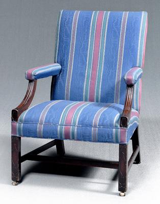 Georgian carved Gainsborough chair,