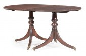 GEORGIAN CARVED MAHOGANY DININ
