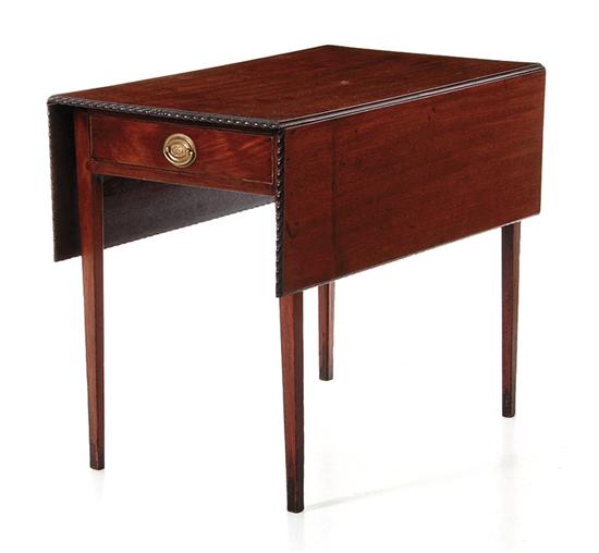 Georgian carved mahogany Pembroke