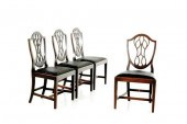 Georgian carved mahogany shiel