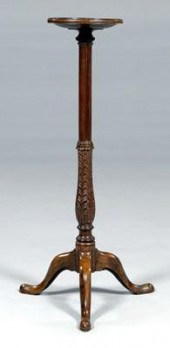 Georgian carved mahogany urn s