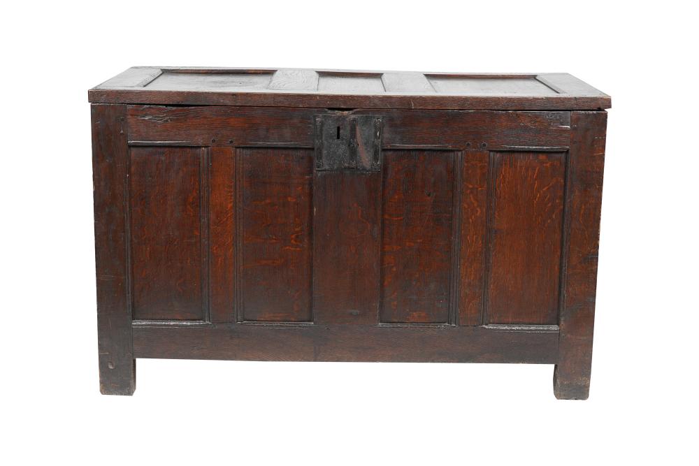 GEORGIAN CARVED OAK TRUNK44