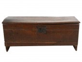 GEORGIAN CARVED OAK TRUNKwith