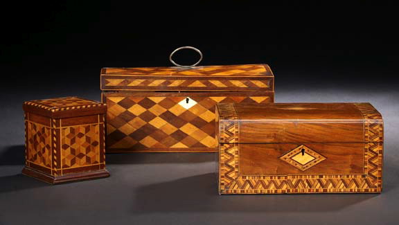 Georgian Checkerboard Marquetry