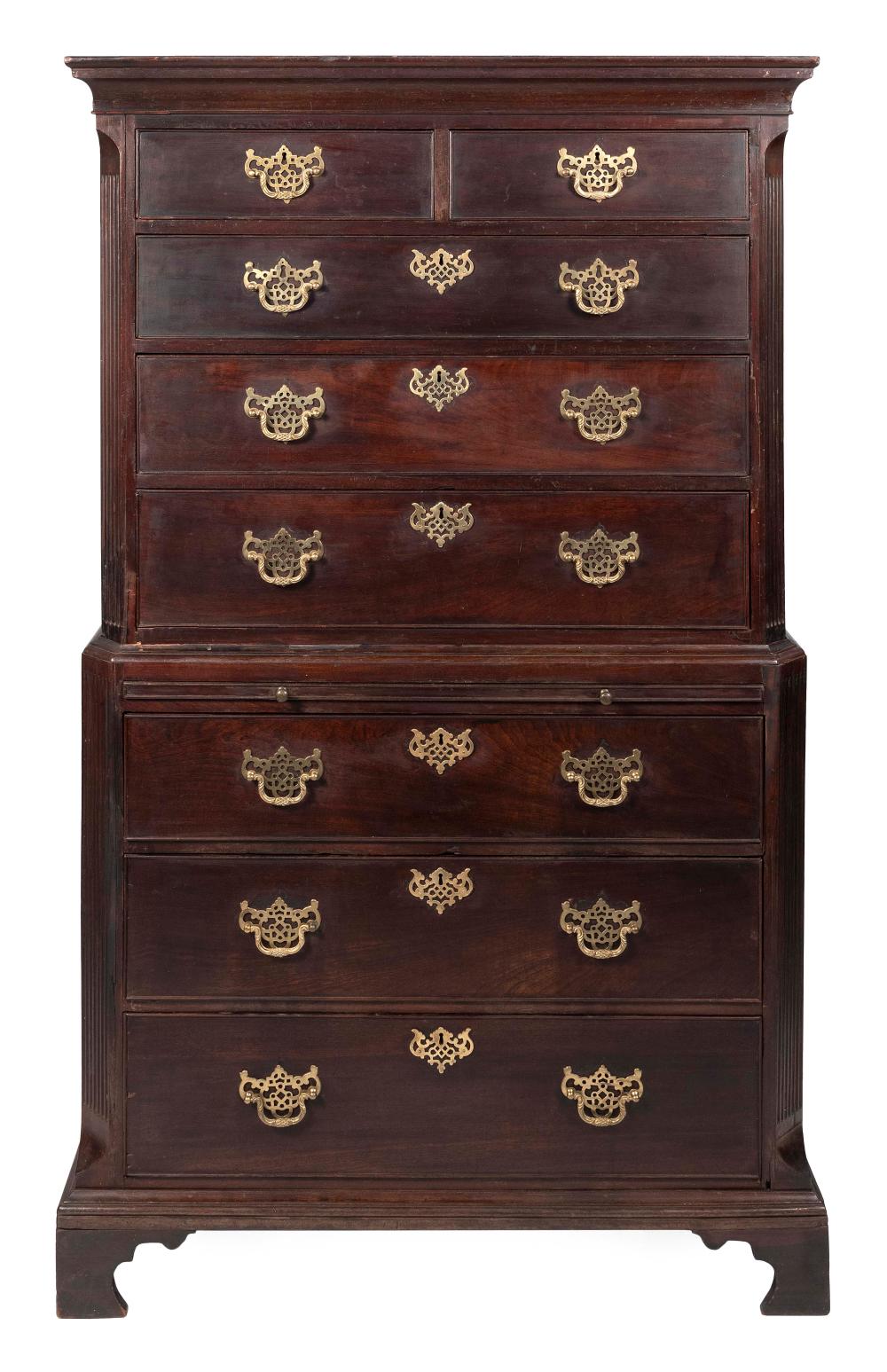 GEORGIAN CHEST-ON-CHEST CIRCA