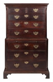 GEORGIAN CHEST-ON-CHEST CIRCA