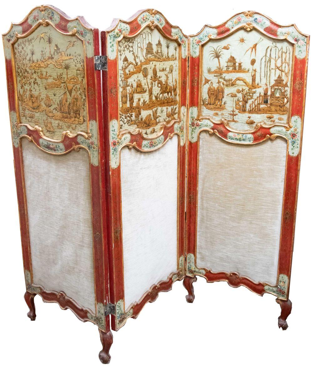 GEORGIAN CHINOISERIE DECORATED