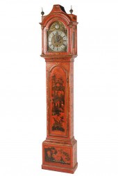 GEORGIAN CHINOISERIE TALL CASE