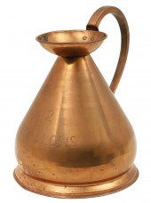 GEORGIAN COPPER HARVEST JUG Ge