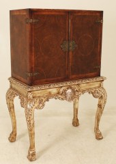 GEORGIAN DESIGNED BURL WALNUT