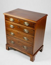 GEORGIAN DIMINUTIVE MAHOGANY F