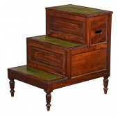 GEORGIAN FIGURED MAHOGANY AND