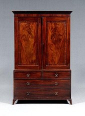 Georgian figured mahogany line