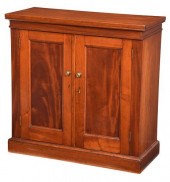 GEORGIAN FIGURED MAHOGANY PANE
