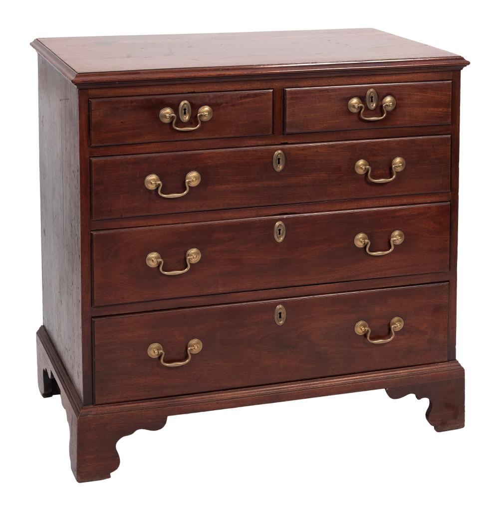 GEORGIAN FIVE-DRAWER CHEST CIRCA