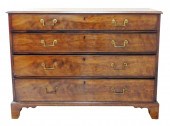 GEORGIAN FOUR DRAWER CHEST, 18