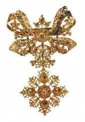 GEORGIAN GOLD & DIAMOND BROOCH
