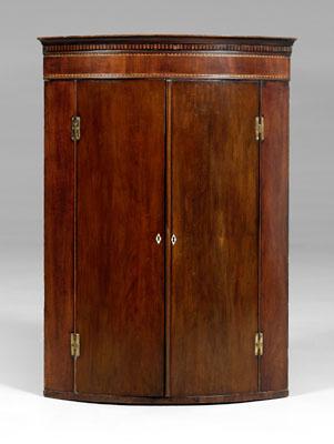 Georgian hanging corner cupboard,