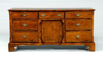 Georgian inlaid bureau, figured