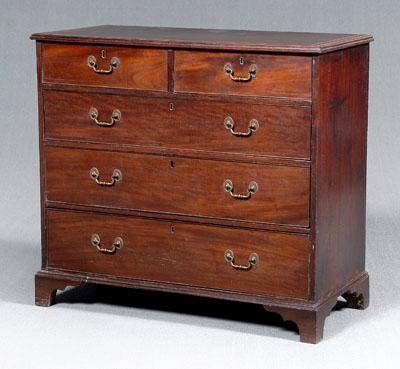 Georgian inlaid five-drawer