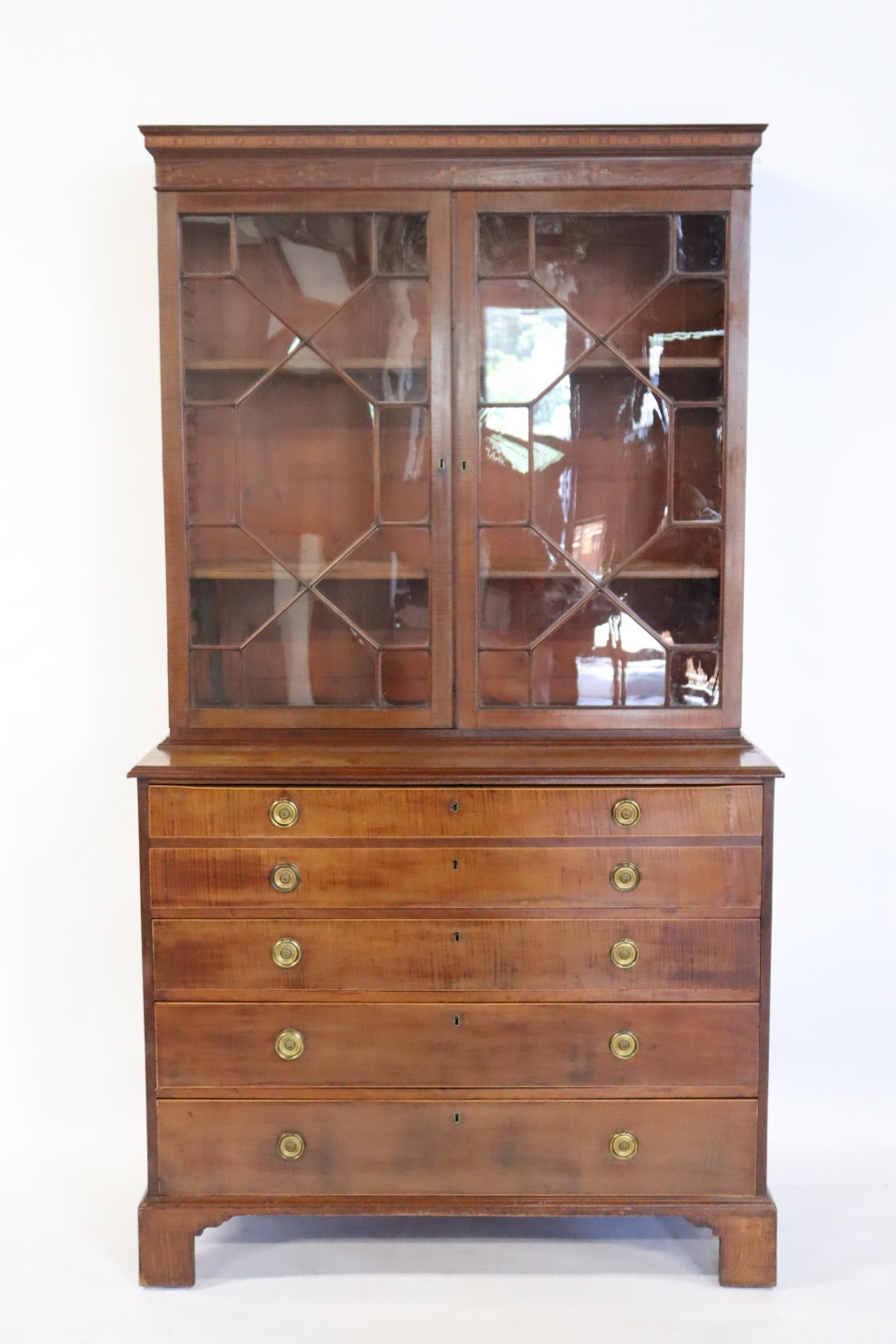 GEORGIAN INLAID MAHOGANY