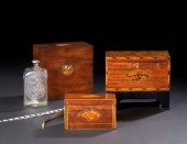 Georgian Inlaid Mahogany Tea B