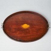 GEORGIAN INLAID MAHOGANY TEA T