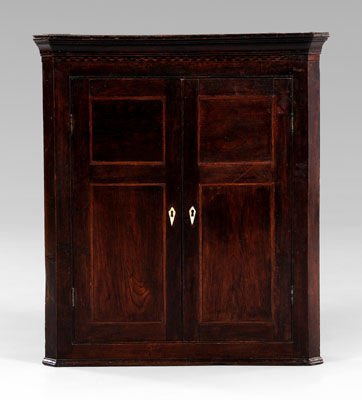 Georgian inlaid oak hanging
