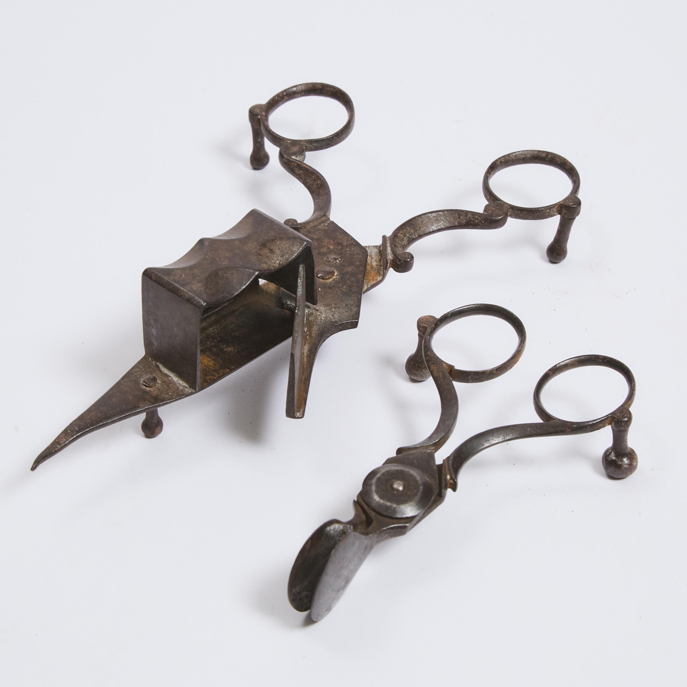 Georgian Iron Candle Snuffer and
