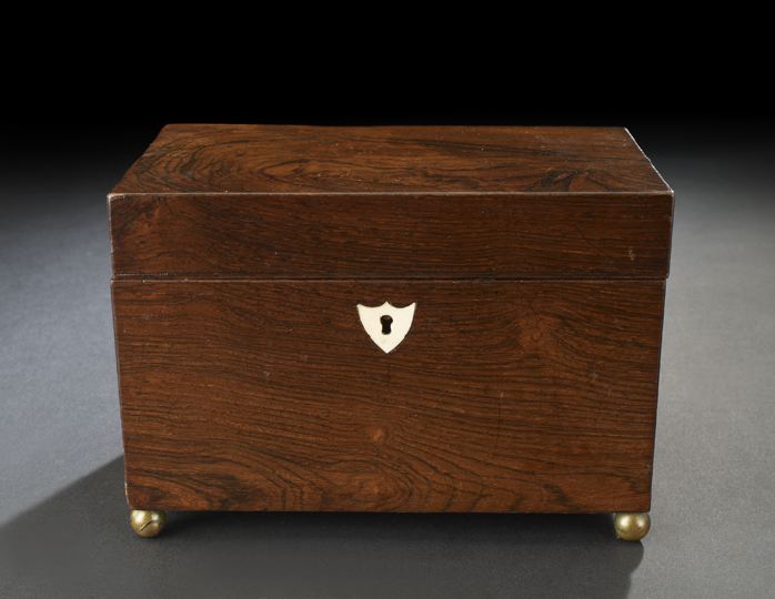 Georgian Ivory-Inlaid Rosewood