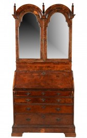 GEORGIAN JAPANNED AND BURL WAL