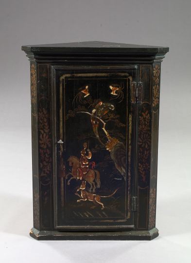 Georgian Japanned Oak and Pine