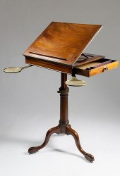GEORGIAN MAHOGANY AND BRASS DR