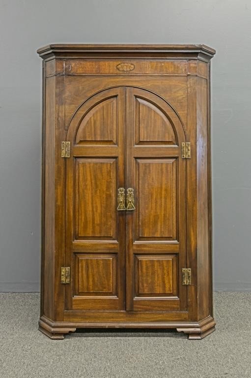Georgian mahogany arch doored