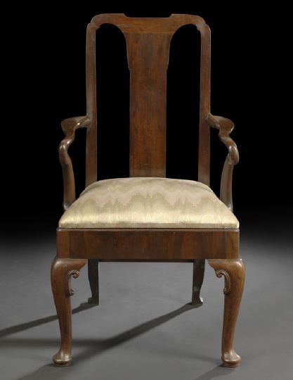 Georgian Mahogany Armchair,  19th