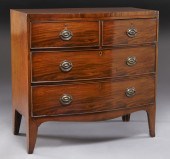 Georgian mahogany bow front ch