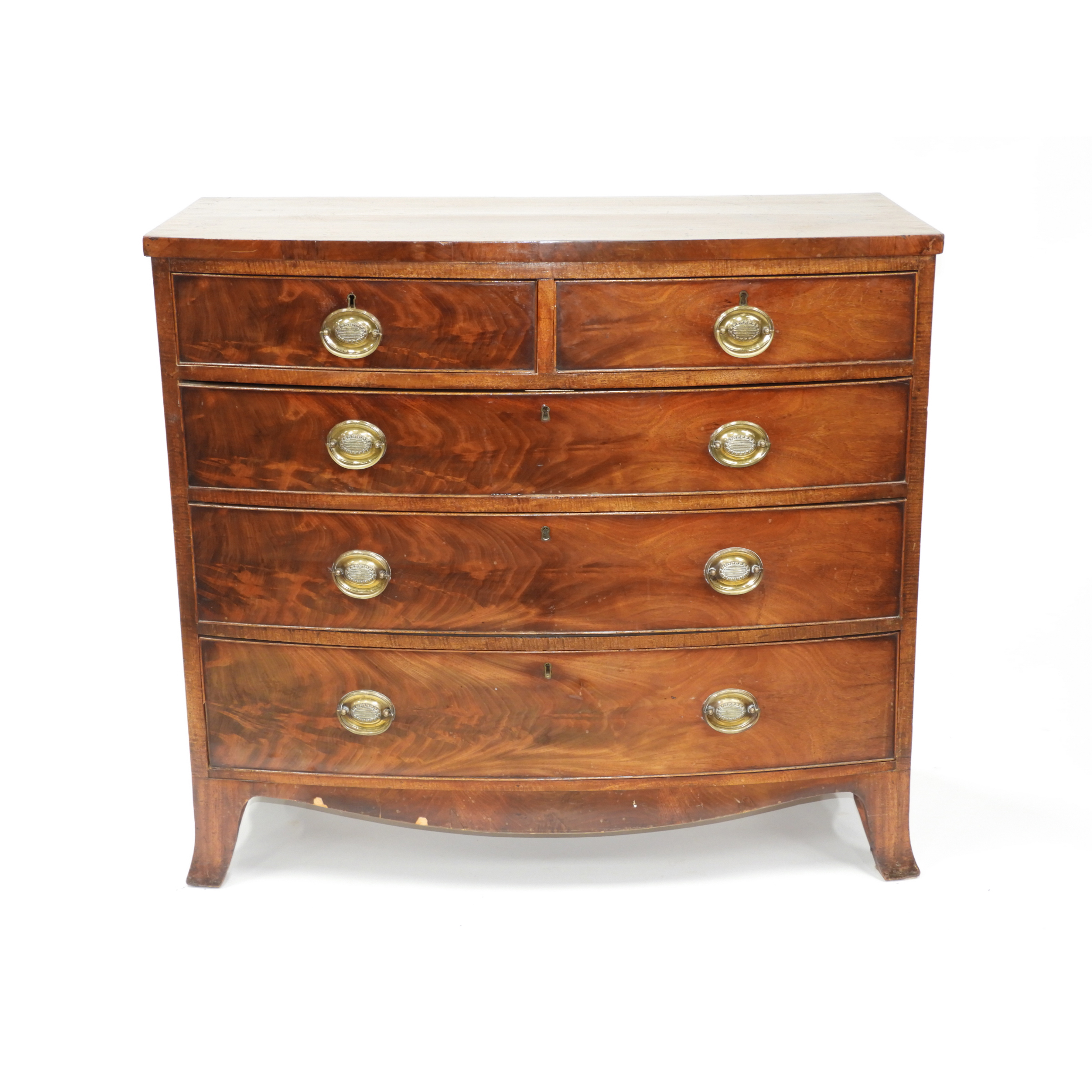 Georgian Mahogany Bow Front Chest